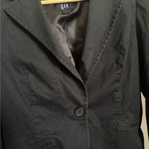 GAP Black Blazer Classic Tailored Suit Jacket